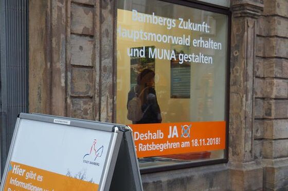 Die PopUp-Ausstellung in der Hauptwachstraße. ©Foto: Stadt Bamberg