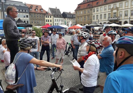 Start von „Bamberg on tour“ mit OB Andreas Starke am Sonntag ist auf dem Maxplatz. Foto: Pressestelle Bbg